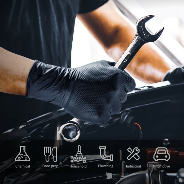 Aa6bffa8fd86f48578fa7b9f04c25b51bC.webp ABC-NIT01-B-4 10 mil Automotive Mechanic Nitrile Gloves