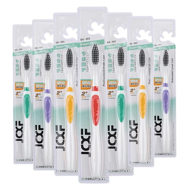 TB0007 Bamboo-Charcoal Soft-Bristle Toothbrush — product view