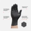 H0f8439bab78e42daa56622e30fb4ab8fB.webp ABC-NIT01-B-2 8 mil Black Diamond-Textured Nitrile Gloves