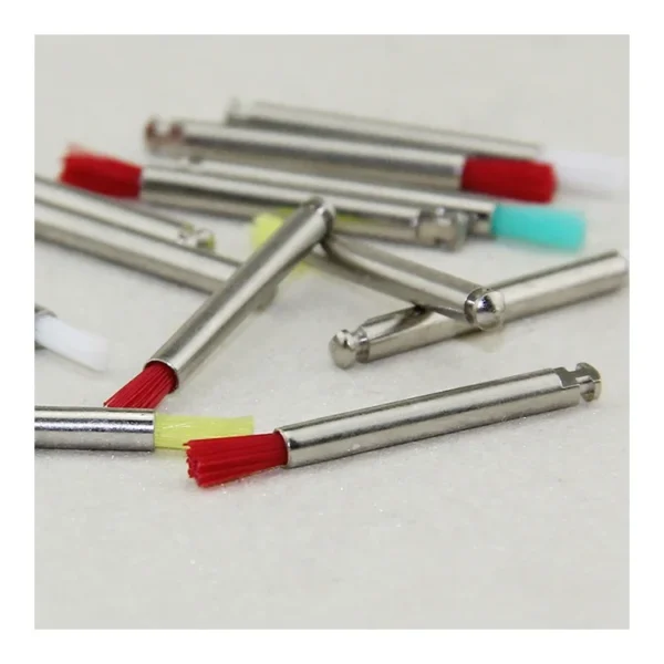 Color Nylon Mini Flat Dental Prophy Brush/Dental Polishing Brush - view 2 TA024B-5M Color Nylon Mini Flat Dental Prophy Brush/Dental Polishing Brush — detail view 2
