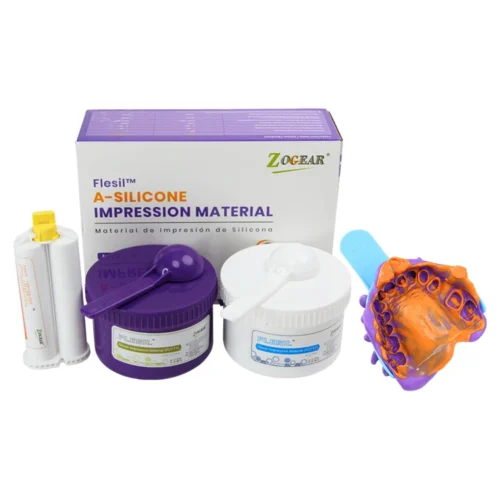 TM033 Dental Silicone Impression Molding Material Kit,400g*2 Putty+50ml Light Body