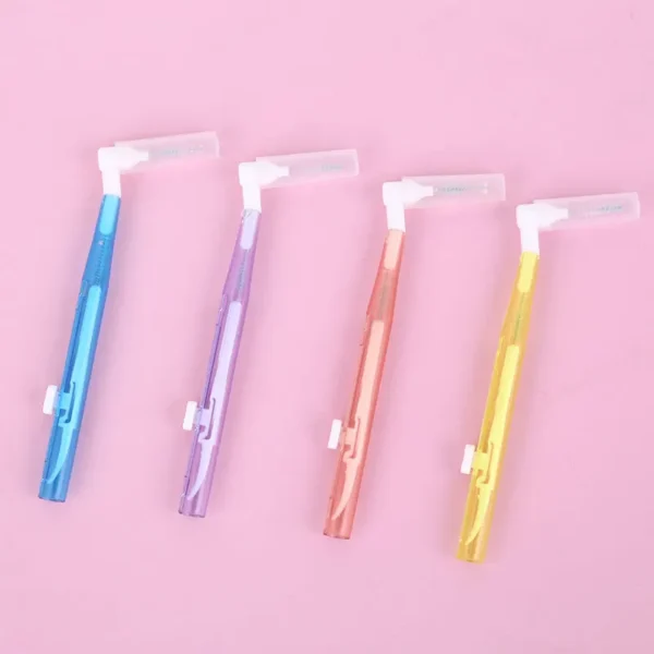 L Shape Double-end Dental Orthodontic Interdental Brush - view 2 IB504 L Shape Double-end Dental Orthodontic Interdental Brush — detail view 2