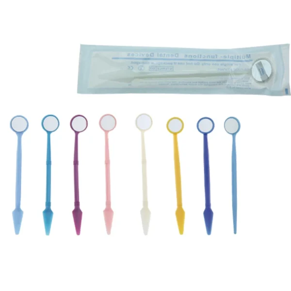 TA018 EO-Sterilized Disposable Dental Mouth Mirror with PC Lens — product view