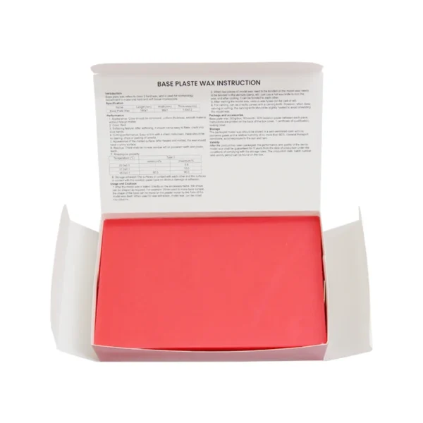 TM012 Dental Lab Denture Casting Material Red Pink Base Plate Bite Wax Sheet — detail view 2