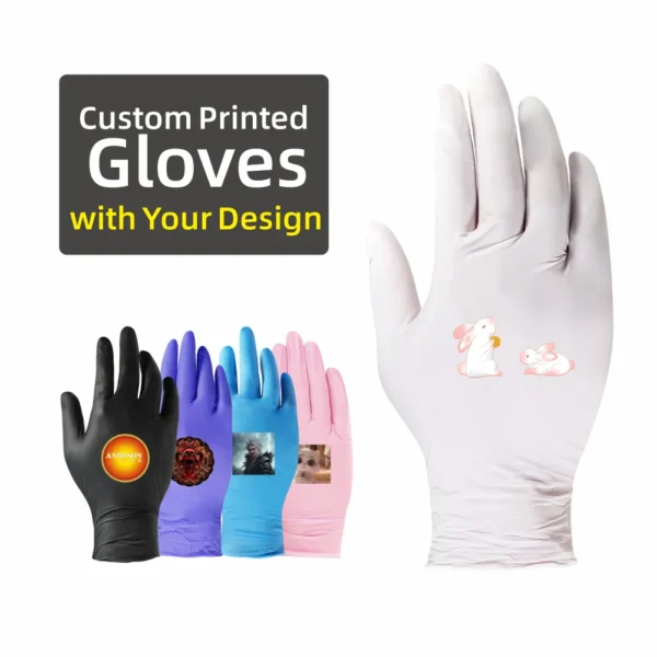 ABC-DG01-12 9-Inch Finger-Textured Disposable Nitrile Gloves