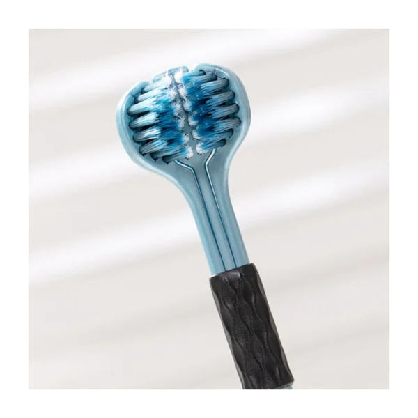 3 Headed Cleaning Soft Dental Toothbrush,3 Sided Daily Toothbrush - view 4 TB0020 3 Headed Cleaning Soft Dental Toothbrush, 3 Sided Daily Toothbrush — detail view 4