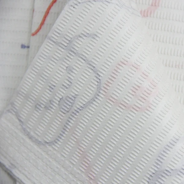PB017P 2-Ply Paper + 1-Ply Film Printed Patient Dental Bib — detail view 3