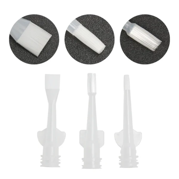 Flat Dental Brush Tips for Fluid Resin Material,Paste and Gel - view 4 SN008 Flat Dental Brush Tips for Fluid Resin Material, Paste and Gel — detail view 4