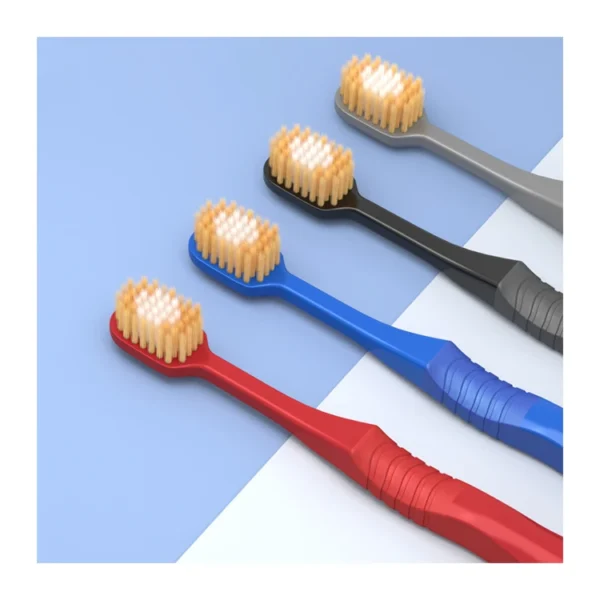 48 Holes Wide-head Soft-bristled ToothBrush - view 3 TB0002 Holes Wide-head Soft-bristled Toothbrush — detail view 3
