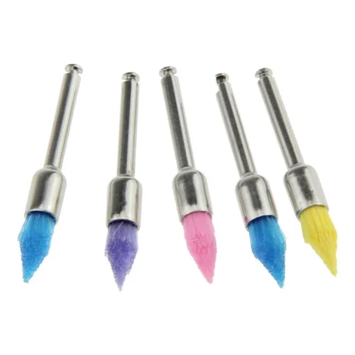 H48013d320acf49df83d8a6190ecad2cep.webp TA024B-5C-TAPERED Color Nylon Tapered Dental Prophy Brush/Dental Whiting Polishing Brush