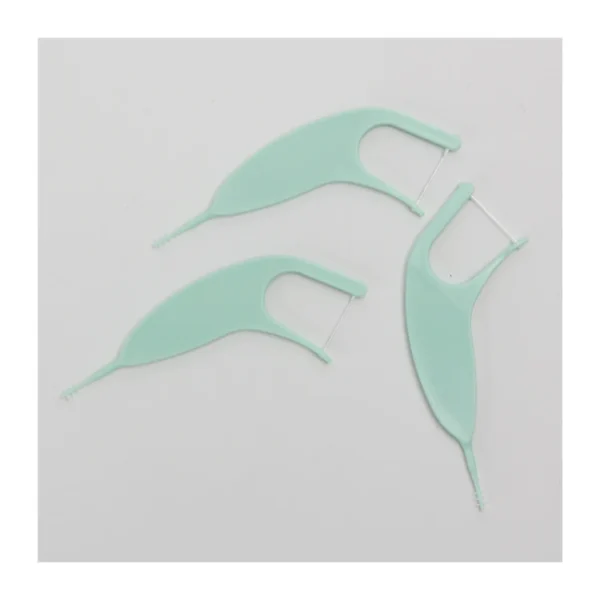 Disposable Dental Floss Toothpick with Proxi-brush - view 2 TC0026 Disposable Dental Floss Toothpick with Proxi-brush — detail view 2