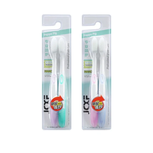 TB0027 Three-layer Cushioning Soft Bristles Rubber Head Toothbrush — detail view 2
