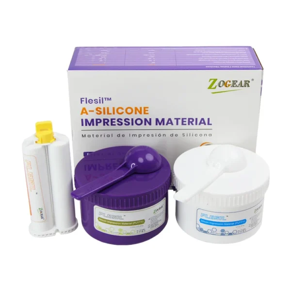Dental Silicone Impression Molding Material Kit,400g*2 Putty+50ml Light - view 2 TM033 Dental Silicone Impression Kit, 400 g Putty + 50 mL Light Body — detail view 2