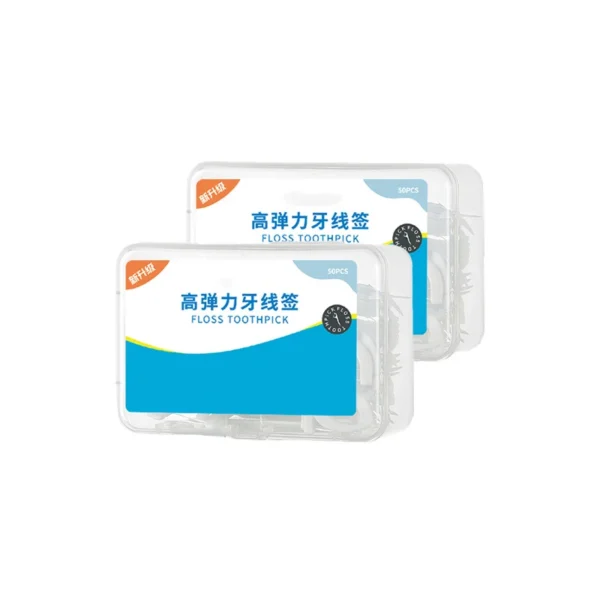 50pcs High-elastic Disposable Dental Floss Toothpick - view 4 TC0020 50-Piece High-elastic Disposable Dental Floss Toothpick — detail view 4