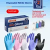 40Pack 40-Pack Disposable Nitrile Safety Gloves