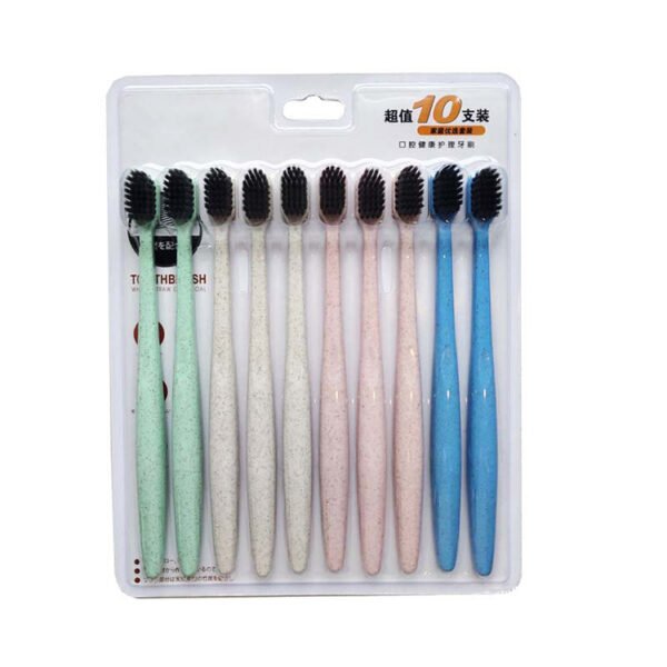 TB0005 Bamboo Charcoal Soft-bristled Dental Toothbrush — detail view 3