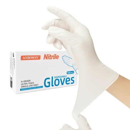 H73c3a5cc1cb749899982aa2c65d4057eq.webp ABC-NIT01-6 6 mil White Powder-Free Nitrile Gloves