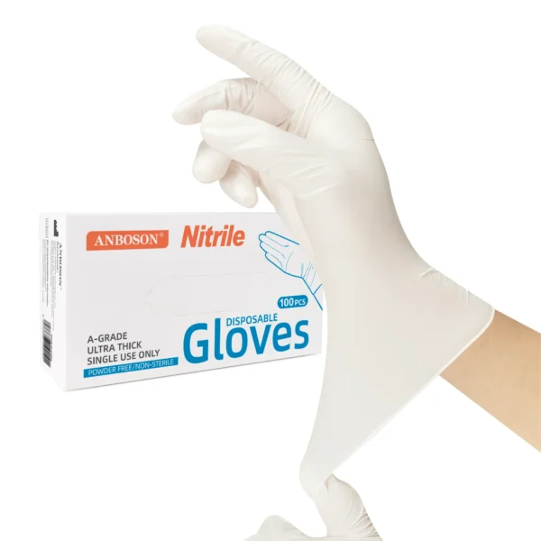 H73c3a5cc1cb749899982aa2c65d4057eq.webp ABC-NIT01-6 6 mil White Powder-Free Nitrile Gloves