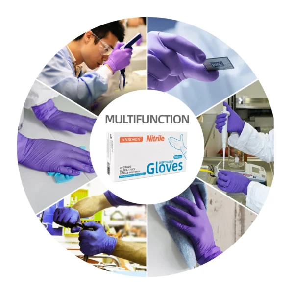ABC-DG01 Food-Safe Disposable Nitrile Examination Gloves