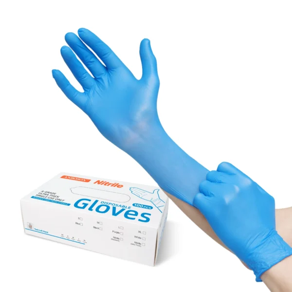 ABC-NT01-6 5 mil Textured Disposable Nitrile Gloves