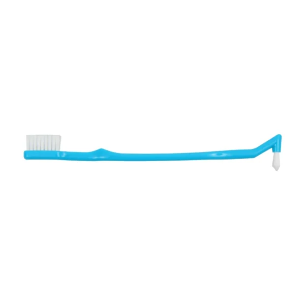 Double-Ended Micro-Clean Dental Orthodontic Bracket Toothbrush - view 2 OB015 Double-Ended Micro-Clean Dental Orthodontic Bracket Toothbrush — detail view 2
