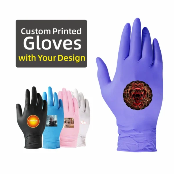 ABC-DG01-12 9-Inch Finger-Textured Disposable Nitrile Gloves