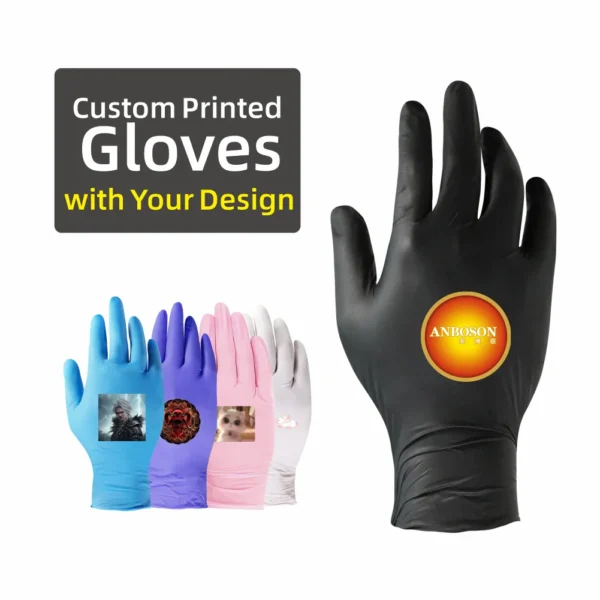 ABC-DG01-12 9-Inch Finger-Textured Disposable Nitrile Gloves
