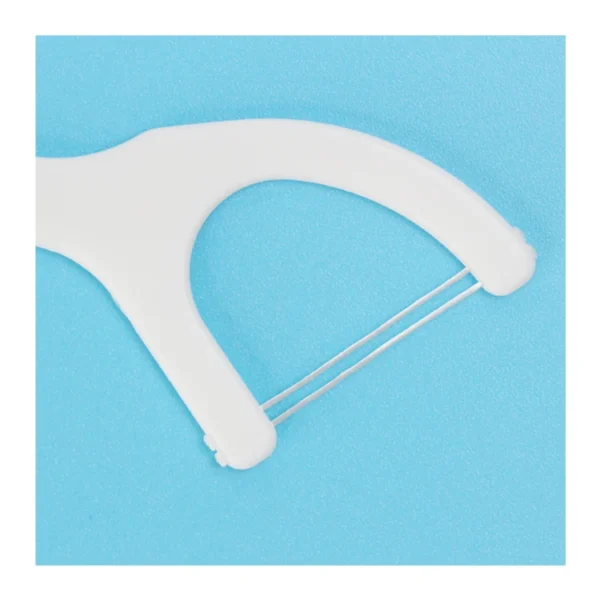 TC0021 Double Line Disposable Travel Dental Floss Toothpick — detail view 2