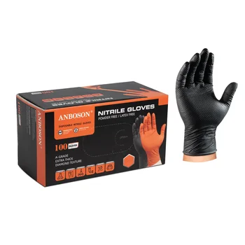 Ha41fb5a8dba54034a32ede070e95d8f4n.webp ABC-NIT01-B 10 mil Heavy-Duty Nitrile Gloves