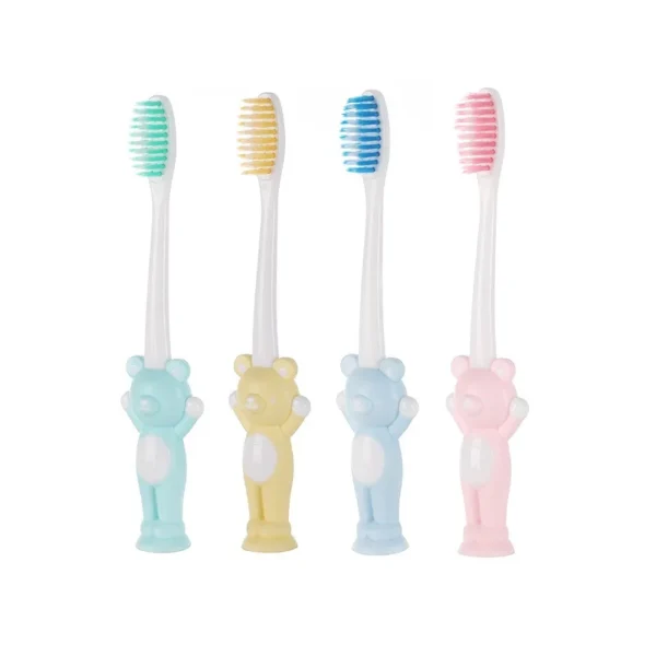 CTB004 5-12 Aged Cute Bear Kid Soft-bristled Dental Toothbrush — detail view 2