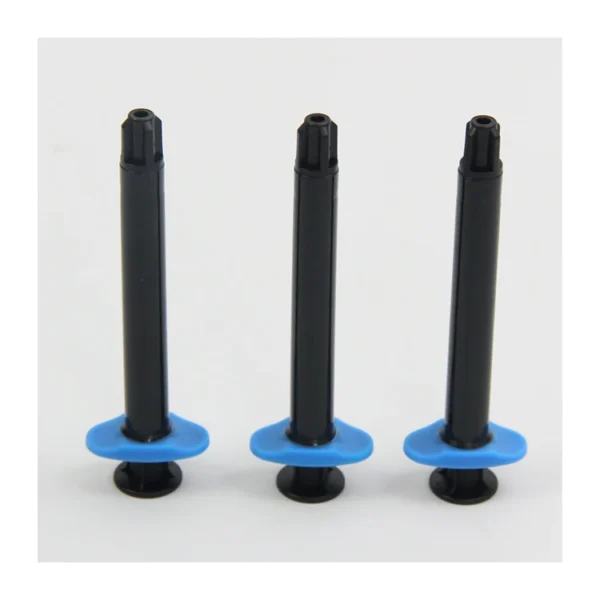 2ml Black Disposable Screw Tip Dental Resin Carrier Syringe for Flowable - view 3 SN030-9 2 mL Screw-Tip Flowable Resin Syringe — detail view 3