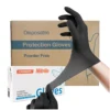 Hae93066b72a64dc2a6e9f9cf3db808d07.webp 1600666485493 100-Piece Black Disposable Dental Nitrile Gloves