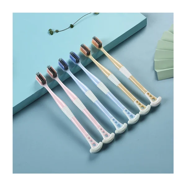 Germany Imported Spiral Soft Bristles Multiple Functions Dental - view 2 TB0024 Spiral Soft-Bristle Dental Toothbrush — detail view 2