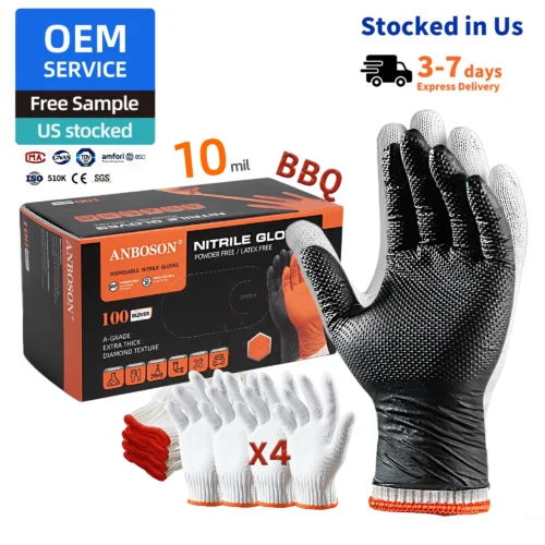 1601692644846 10 mil BBQ Nitrile Gloves with Cotton Liners