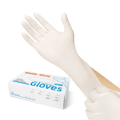 Hca816be2217641a585121251fcf1309bm.webp ABC-NIT01 5 mil White Nitrile Gloves