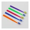 OB016 New Upgraded Wide Headed 0. 1mm Ultra-fine Bristles Dental Orthodontic Toothbrush — detail view 2