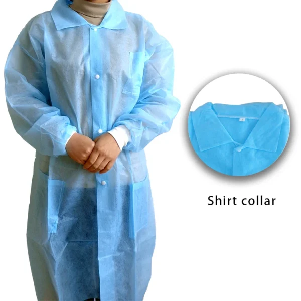 PB016 Disposable Dental Lab Isolation Gown — detail view 2