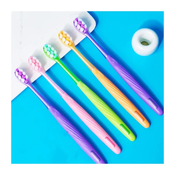 High Density Soft Bristle Cleaning Dental ToothBrush - view 3 TB0021 High Density Soft Bristle Cleaning Dental Toothbrush — detail view 3