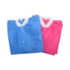 Dental Lab Disposable Jacket Coat, Isolation Gown with Kitted Cuffs and - view 4 PB016-10 Disposable Dental Isolation Gown with Knitted Cuffs — detail view 4