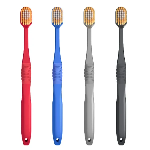 48 Holes Wide-head Soft-bristled ToothBrush - view 4 TB0002 Holes Wide-head Soft-bristled Toothbrush — detail view 4