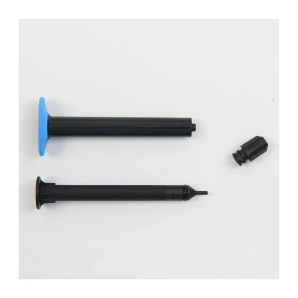 2ml Black Disposable Screw Tip Dental Resin Carrier Syringe for Flowable - view 2 SN030-9 2 mL Screw-Tip Flowable Resin Syringe — detail view 2