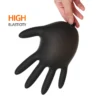 Hea70a6c1baa54a62b905b6c5fcd5f5d33.webp 1600666485493 100-Piece Black Disposable Dental Nitrile Gloves