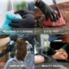 Hf5d4beada33e45c481745ff6e1702e573.webp ABC-NI01-4 6 mil Black Chemical-Resistant Nitrile Gloves
