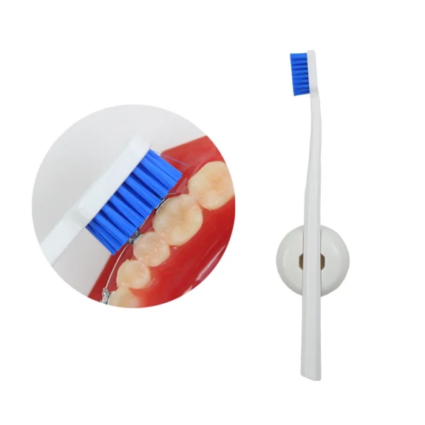0.1mm Ultra-soft Stand-up Orthodontic Bracket Cleaning Toothbrush - view 3 OB018 0. 1mm Ultra-soft Stand-up Orthodontic Bracket Cleaning Toothbrush — detail view 3