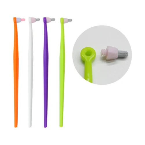 Orthodontic Bracket Cleaning Toothbrush with Replaceable Brush Head Orthodontic Bracket Cleaning Toothbrush with Replaceable Brush Head dental product
