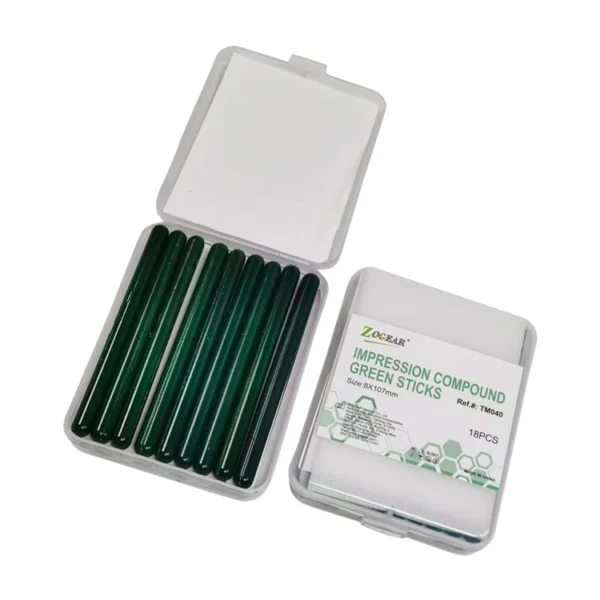 TM040 Dental Lab Impression Compound Green Wax Sticks for Casting and Molding — product view