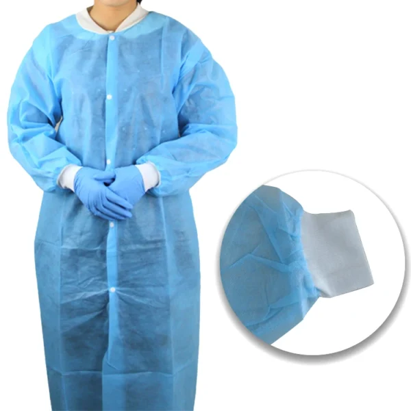 PB016 Disposable Dental Lab Isolation Gown — detail view 3