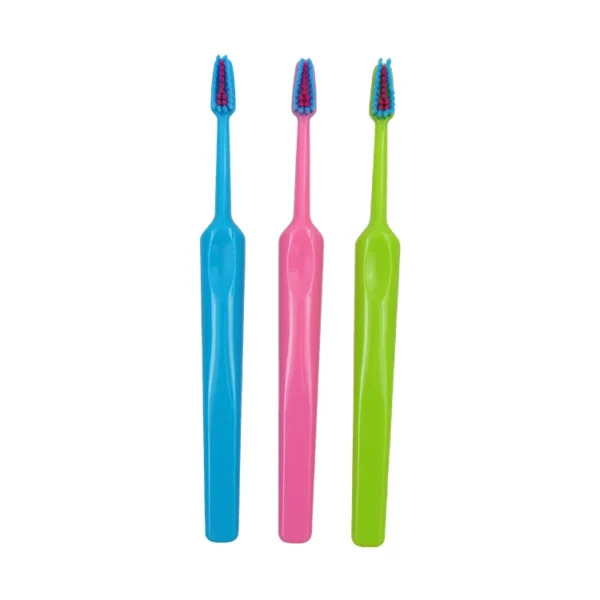 V Shaped Dental Cleaning Toothbrush for Orthodontic Bracket - view 2 OB010 V Shaped Dental Cleaning Toothbrush for Orthodontic Bracket — detail view 2