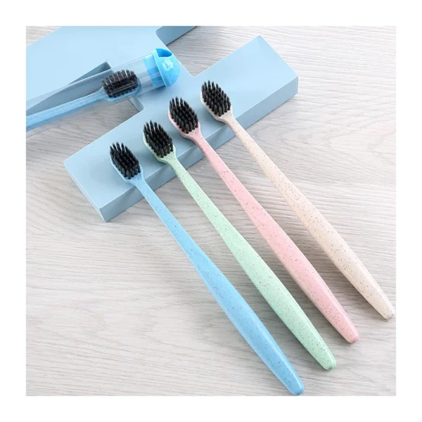 TB0005 Bamboo Charcoal Soft-bristled Dental Toothbrush — product view