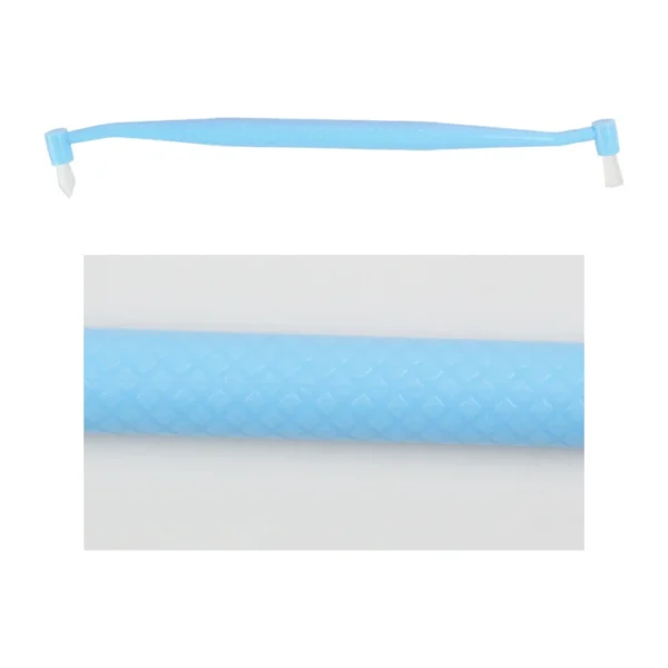 Dual Head Soft Bristle Orthodontic Interdental Toothbrush - view 4 IB023 Dual Head Soft Bristle Orthodontic Interdental Toothbrush — detail view 4